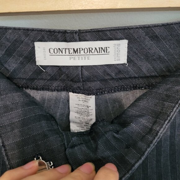 Contemporaine Petite Pinstripe Pants - Picture 2 of 3